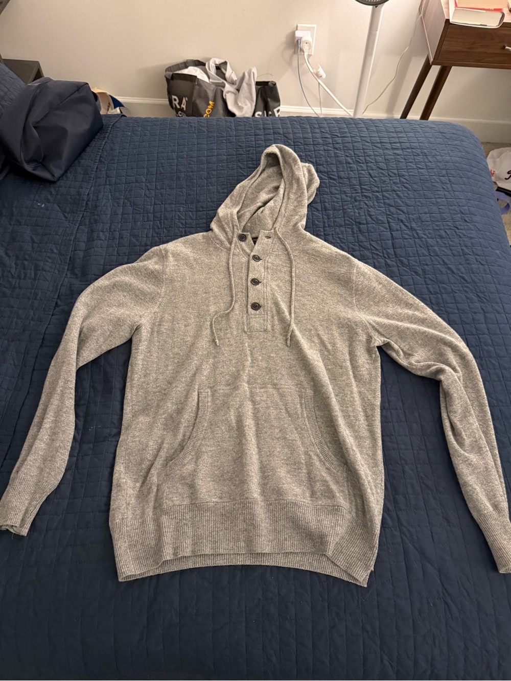 Cashmere J.Crew Hooded Sweater